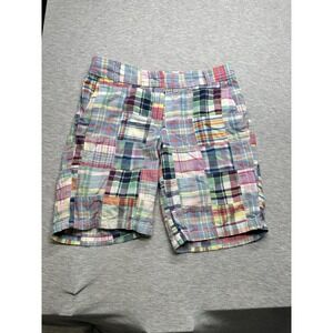 J Crew‎ Women's Plaid Squares Multicolor Bermuda Shorts 2